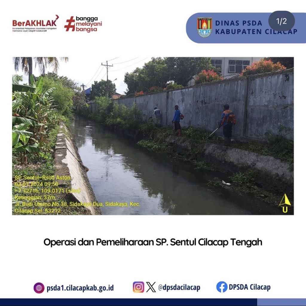 Operasi dan Pemeliharaan Saluran Pembuang Sentul, Sidanegara, Cilacap Tengah

#psda
#psdacilacap
#dpsda
#cilacap
#kabupatencilacap
#cilacapbercahaya
#cilacapupdate