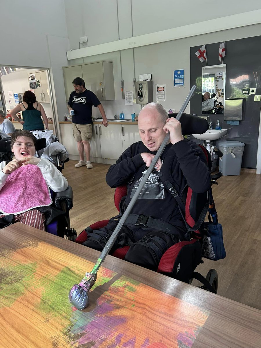 AspireCBS's tweet photo. The Happiness Project has been a huge help for David and Barrie recently. 

The two have been working hard building their motor skills and co-ordination using the tables painting games.

#HappinessProject https://t.co/yrMMFhEMig