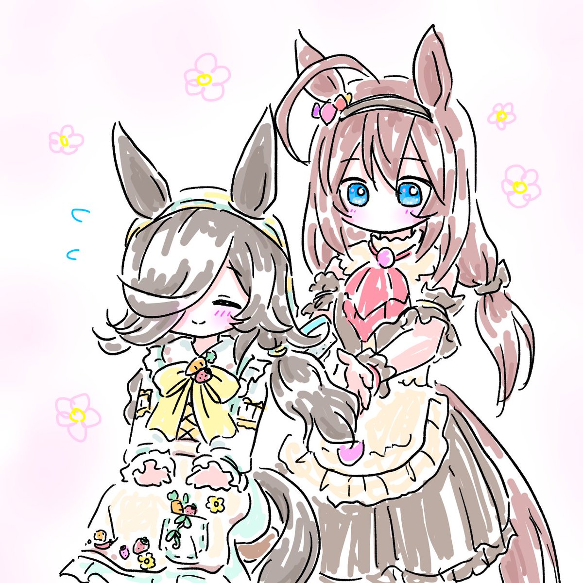 milkyPorte's tweet photo. おそろいミホライとても良い(*´-`) https://t.co/MsjUKK3QrM
