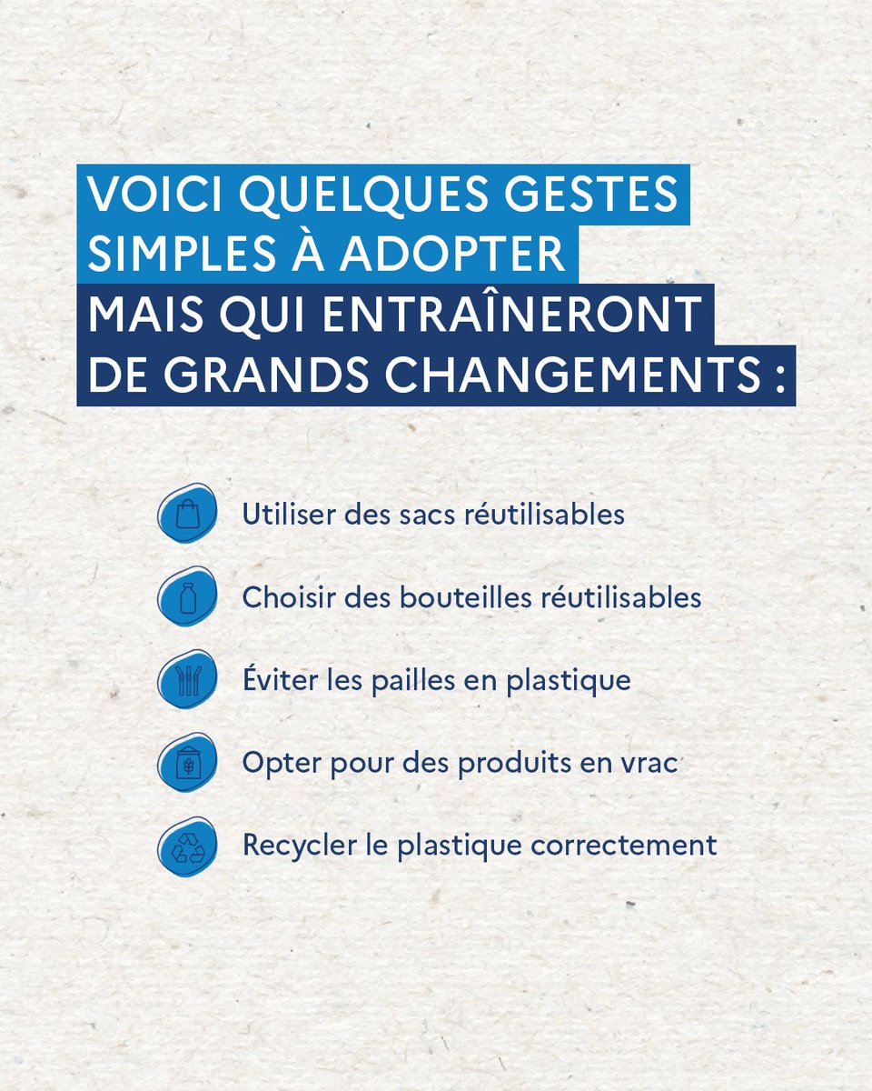 Journée Mondiale sans plastique🌍
Aujourd'hui, nous nous unissons pour faire face à un défi environnemental majeur : réduire notre dépendance au plastique.
Adoptons des alternatives durables et réduisons notre consommation de plastiques à usage unique🔄
👉 loom.ly/4kp4a2g