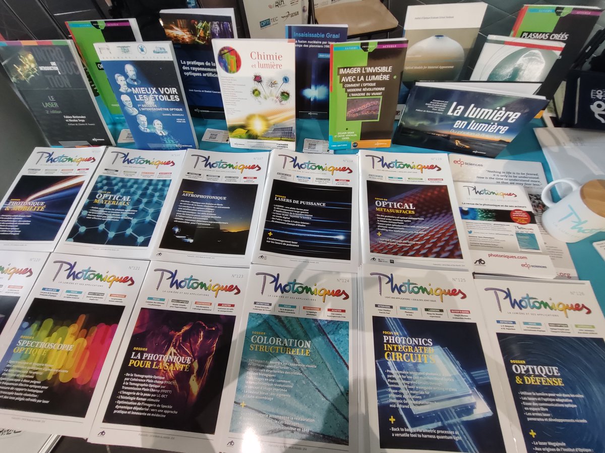 #OptiqueNormandie2024
📰Venez découvrir et emporter gratuitement les derniers numéros de Photoniques, la revue de référence en #optique et #photonique ! Une opportunité à ne pas manquer !
📍<a href="/univrouen/">Université de Rouen Normandie</a>
<a href="/sfoptique/">SFO</a> <a href="/NicolasBonod/">Nicolas Bonod</a> <a href="/EDPSciences/">EDP Sciences</a>