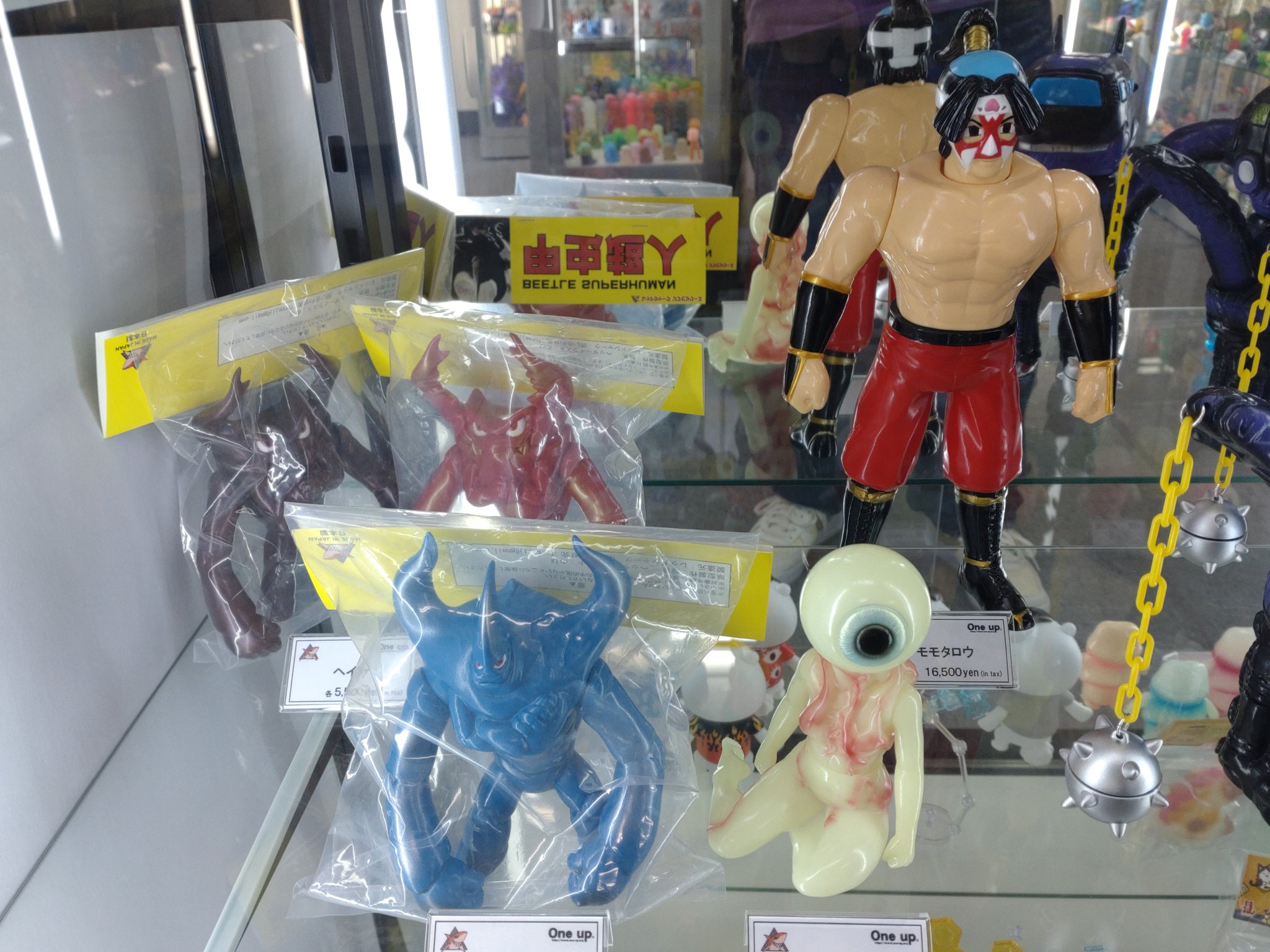 チヨコソフビ One up 初売り 限定 チヨコ シャンパンレッド ソフビ レア しゃがむ )ワンフェス ワンアップ