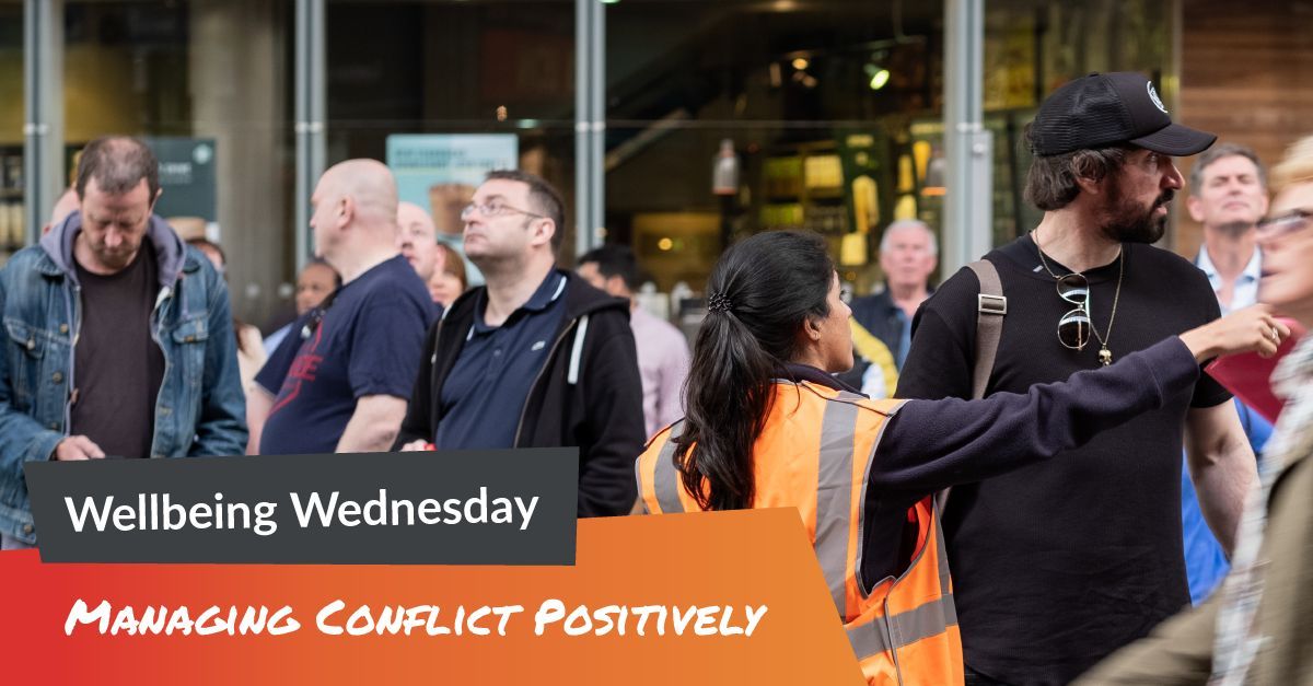 ⭐It’s Wellbeing Wednesday! ⭐  

Turn heated situations around. We’re taking a look at ‘managing conflict positively.’ 

Leading our session is Jason Keeley, founder and director at IKON Training. 

Join the LIVE broadcast today at 11am Click here 👉 buff.ly/48C1jMD