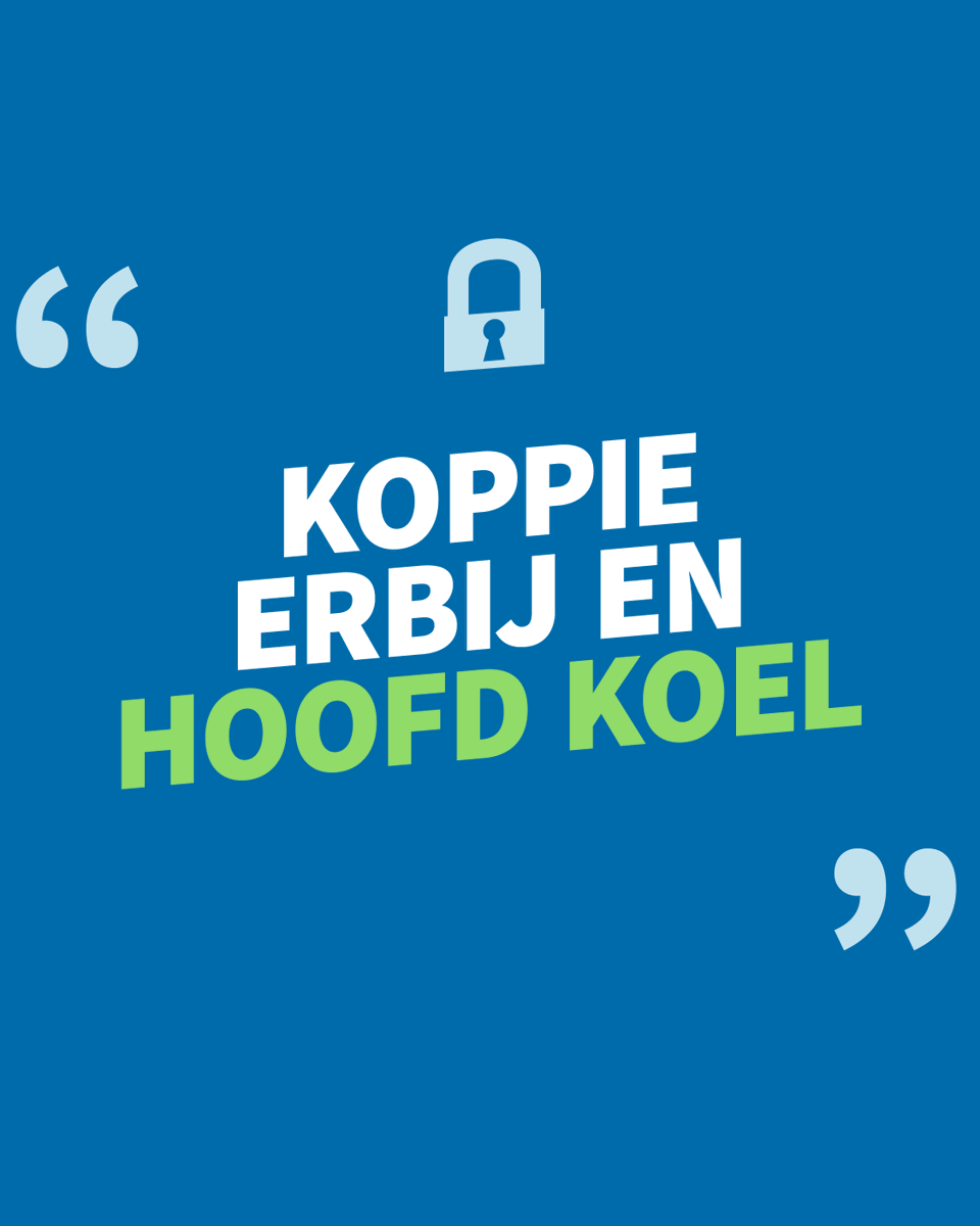Geef hackers een bloedhete zomer! 🔥 🕶️

Met inloggen in twee stappen houd jij je hoofd koel en je accounts beschermd… waar je ook heen gaat. 🏕️ 🌊

👀 Meer tips? Check veiliginternetten.nl/woensdag-ongeh…