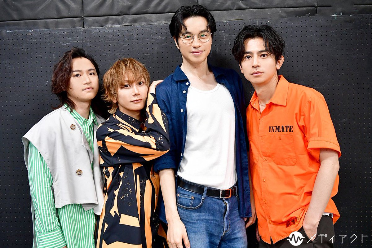 mediact_info's tweet image. 【インタビュー】
ミュージカル『青春-AOHARU-鉄道』6～ハッピーレール大作戦～対談インタビュー
KIMERU×渡辺コウジ×牧田哲也×登野城佑真、それぞれの新発見とは？

写真19枚掲載！
mediact.info/interview_info…
チェキプレゼント企画あり！
※詳細はリプライをご確認ください

#鉄ミュ #青春鉄道 #KIMERU