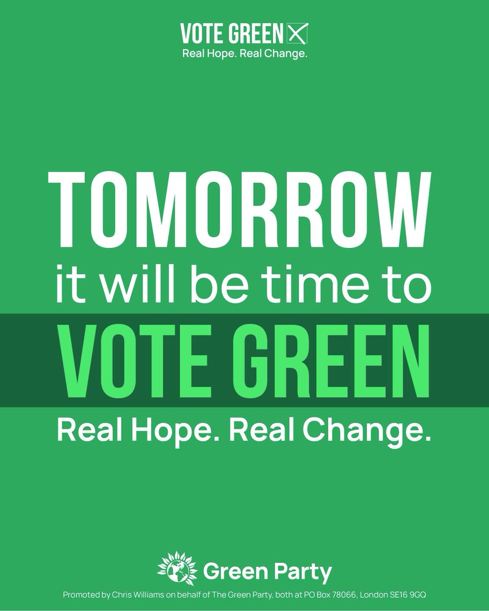 Less than 24 hours until polls open. You know what to do.