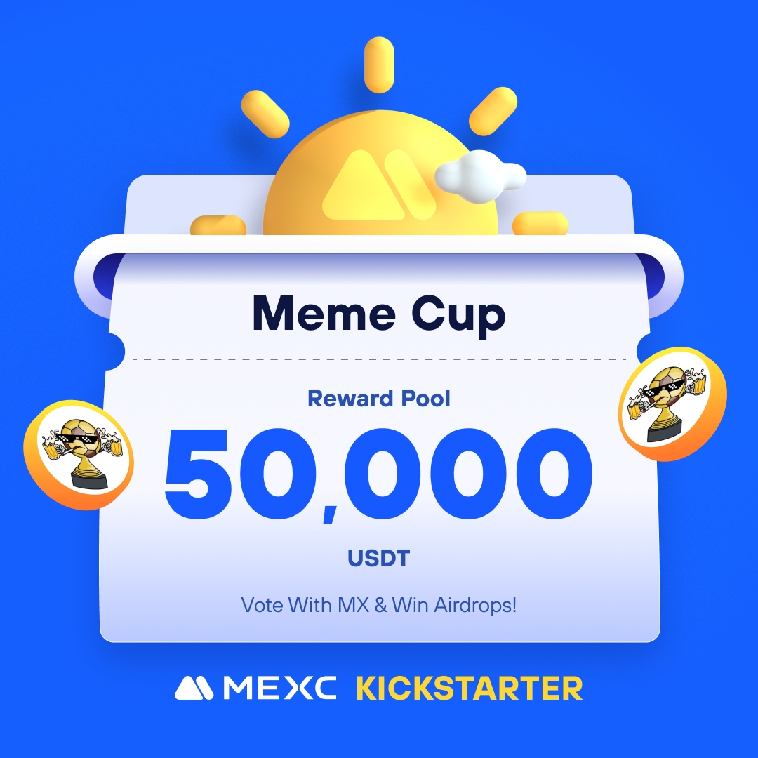MEXC's tweet photo. .@Memecuptoken, the ultimate fusion of Euro Cup 2024 excitement and meme culture, is coming to #MEXCKickstarter 🚀

🗳Vote with $MX to share massive airdrops
📈 $MEMECUP/USDT Trading: 2024-07-04 15:00 (UTC)

Details: https://t.co/8vwmHXtYFL https://t.co/KKzxdNL7zZ