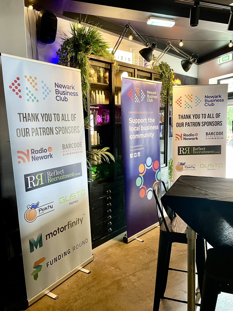newarkbc's tweet photo. Last night the executive committee hosted a supper for our patron sponsors. 

Thank you to our patron sponsors, @FundingroundUK @Barcode_UK @Motorfinityuk @Reflect_Rect_Gp @radionewarkuk @PeachyESltd @gustohomes for your continued support for Newark Business Club. https://t.co/cx25GONPx1