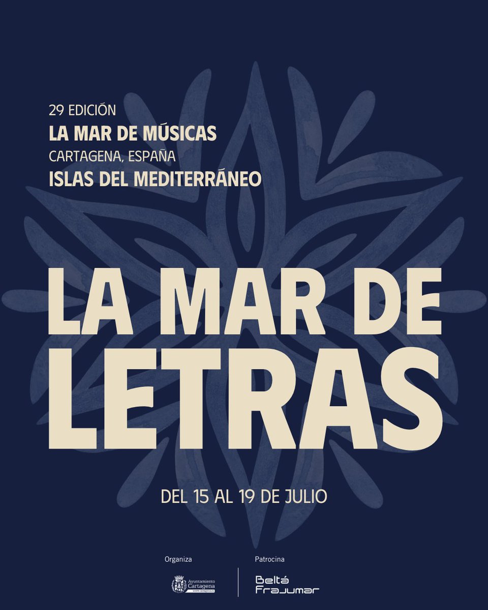 mardemusicasct's tweet photo. ✈️Arte, literatura, cine y actividades para los más pequeños protagonizan la agenda de #Cartagena los días previos a #LaMardeMúsicas. Disfruta de la cultura mientras recorres las Islas del Mediterráneo.

¡No te pierdas el festival más chulo del verano!

🌐 https://t.co/BvS2kYgXeV https://t.co/iCZNLZgOjJ