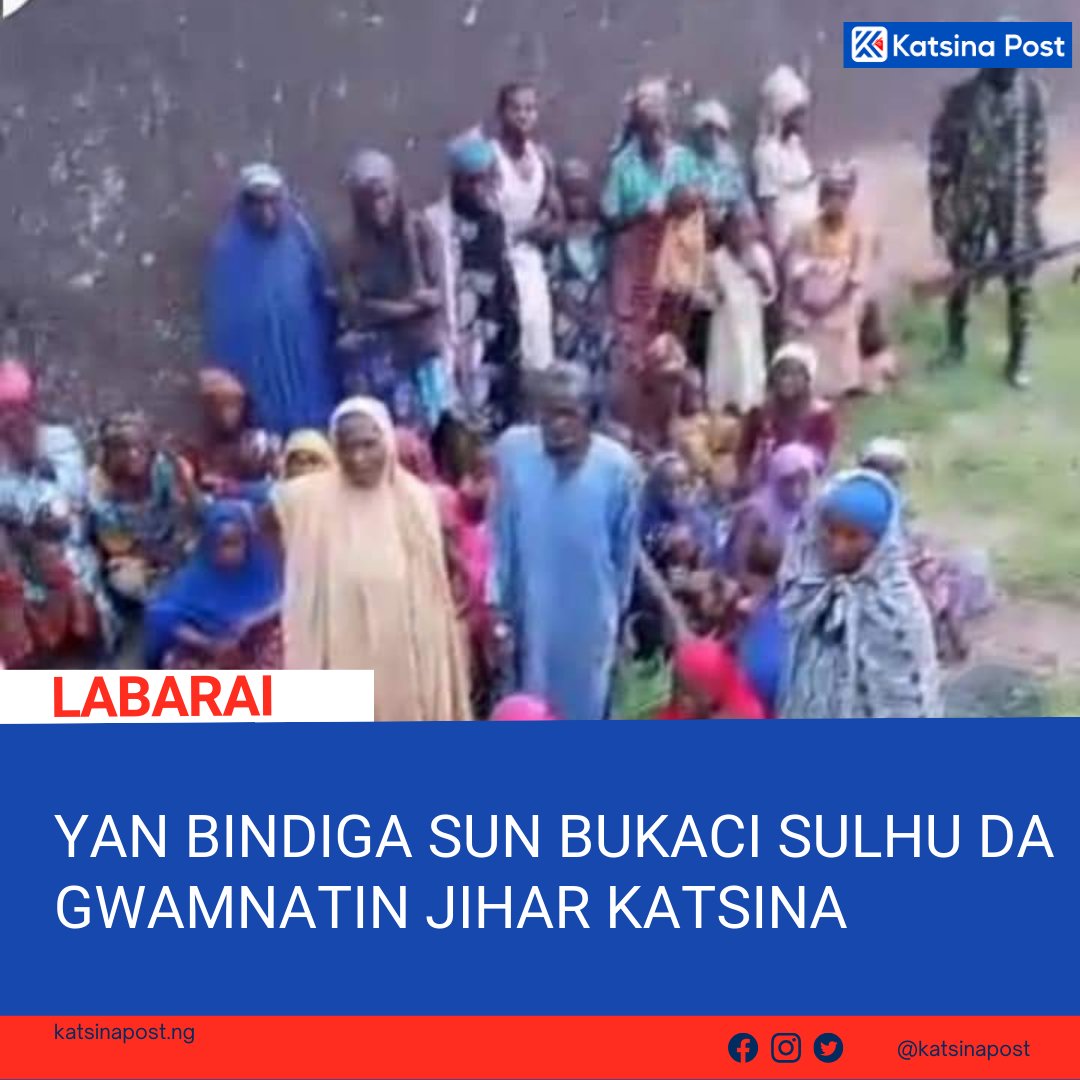katsinapost's tweet photo. A cikin wani sabon faifan bidiyo, Yan bindiga sun nemi sulhu da gwamnatin jihar Katsina

Karin bayani: https://t.co/9bftwDIgdY https://t.co/TUMxRgzlKs