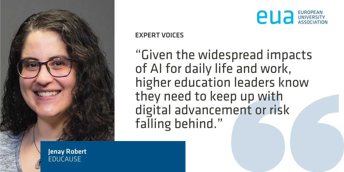 The rapid proliferation of #AI tools is just one part of an ongoing era of global digital transformation. What actions can we take to create the digital future we want to see? 🤖🌍💻 #EUAExpertVoices article by <a href="/JenayRobert/">Jenay Robert</a>, <a href="/educause/">EDUCAUSE</a> at bit.ly/3xDyBhl

#HigherEdIT