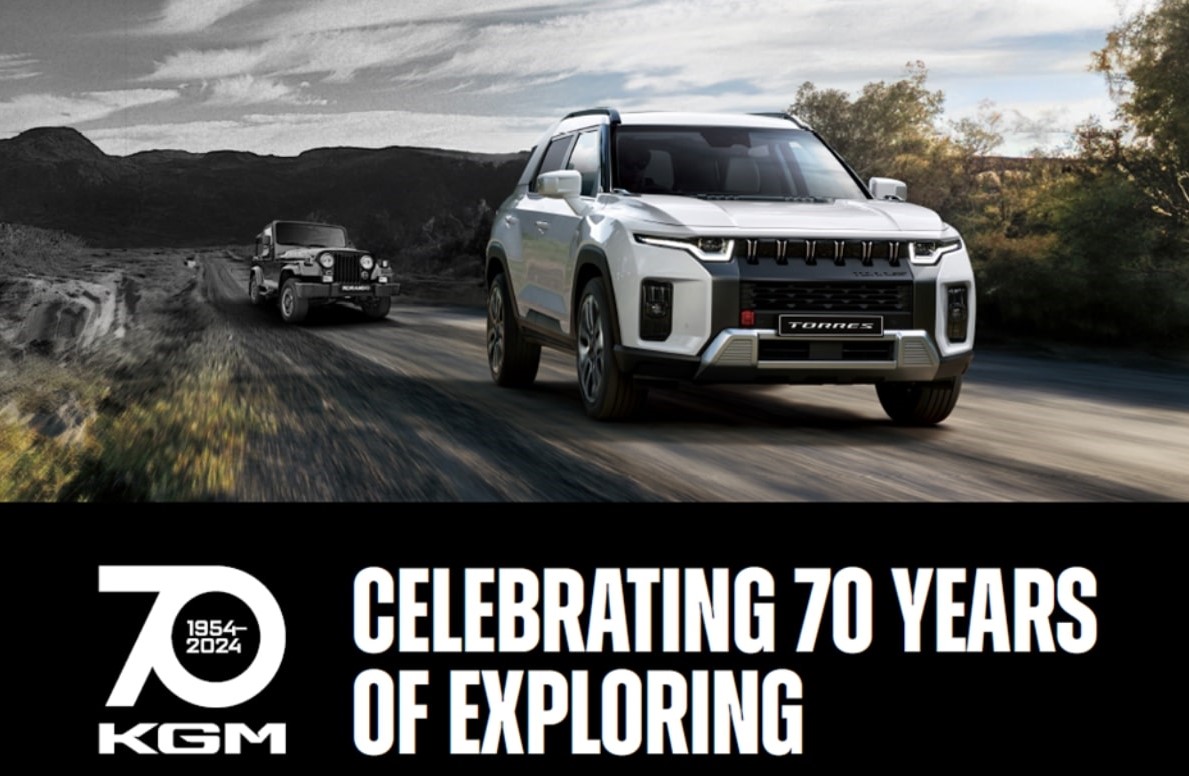KGM Motors celebrates 70-years: From humble beginnings to a global manufacturer of award-winning SUVs and pick-up trucks. 

Find out more: kgm-motors.media/releases/240

#KGM #WhateverYourJourney #70Years