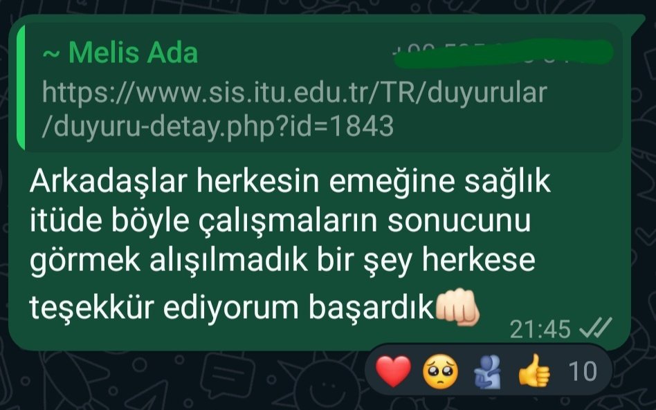 Birlik olduğumuzda itüde bile sesimizi duyurabildiğimizi görmek çok güzel. Arkadaşlar başardık👊🏻 x.com/colperspec/sta…