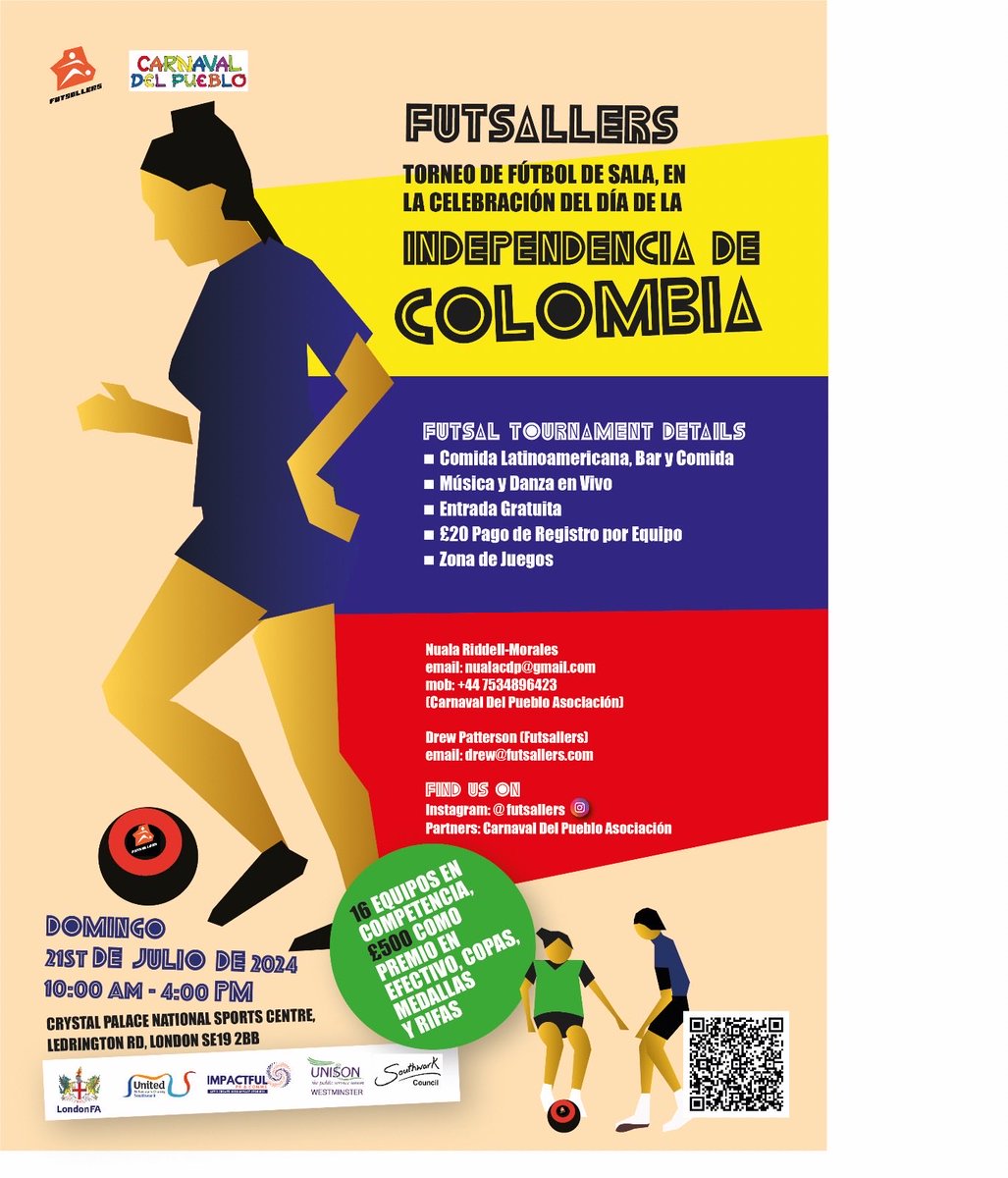 Carnaval del Pueblo (@carnavalpueblo) on Twitter photo Futsal, it’s the new London thing y es Latino! Coloca tu equipo! <a href="/BCCCLondon/">The British and Colombian Chamber of Commerce</a> <a href="/UnitedStSaviour/">United St Saviour's</a> @Lnydp @cosouthwark <a href="/BranchSecretar1/">Westminsterbs Unison</a> <a href="/LatinosInLondon/">Viva Latino UK</a> Futsal, it’s the new London thing y es Latino! Coloca tu equipo! <a href="/BCCCLondon/">The British and Colombian Chamber of Commerce</a> <a href="/UnitedStSaviour/">United St Saviour's</a> @Lnydp @cosouthwark <a href="/BranchSecretar1/">Westminsterbs Unison</a> <a href="/LatinosInLondon/">Viva Latino UK</a>