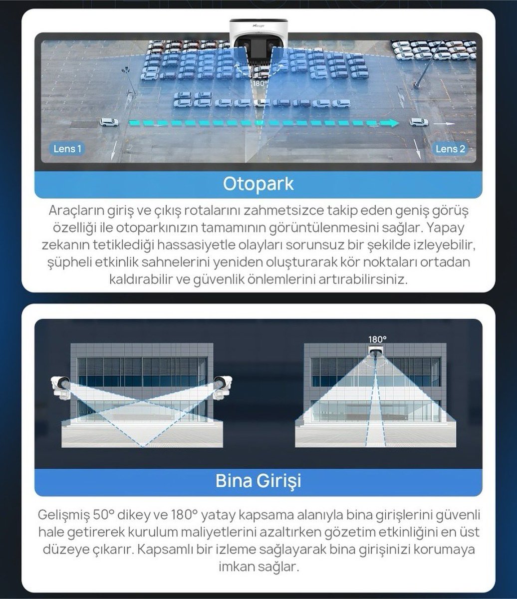 HanElektronik's tweet photo. Milesight Çift Sensör 180° Panoramik Kamera ile Geniş Perspektifin Tadını Çıkarın..!🔉☑️

Enjoy Wide Perspective with Milesight Dual Sensor 180° Panoramic Camera..!🔉☑️

#milesight #iot #cctv #network https://t.co/p2XGC0kM4P