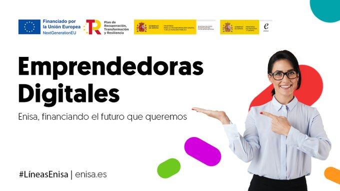 cadesevilla's tweet photo. 🚀Línea de financiación #EmprendedorasDigitales de @_minecogob @enisa.
🟢Objetivos:
🔹Apoyar e impulsar proyectos de #emprendimiento digital femenino.
🔹Reducir la brecha de género existente en este ámbito.
➕info: https://t.co/t92gQY61ON https://t.co/aGjHL9C5p2