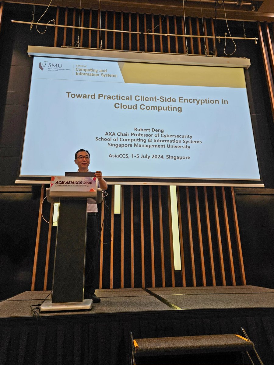 ACM AsiaCCS'24 Day 3: Opening &amp; Keynote 1.

New record number of participants (408) and paper submissions (585) for AsiaCCS. 

#cybersecurity, #asiaccs, #Singapore
