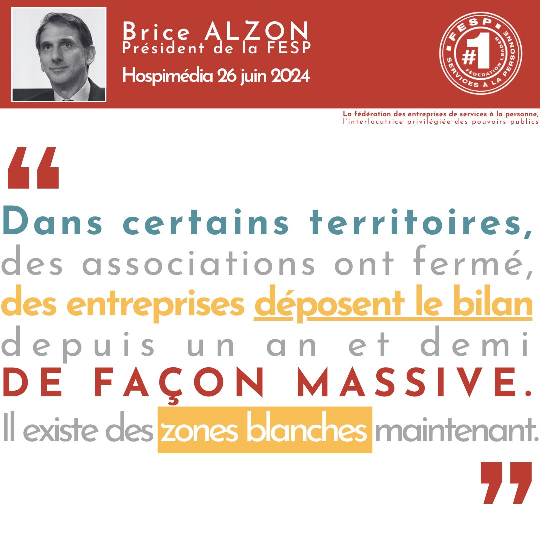 FESP_SERVICES (@fesp_services) on Twitter photo La <a href="/FESP_SERVICES/">FESP_SERVICES</a> alerte sur les grandes difficultés du secteur des #servicesalapersonne et décline les mesures à mettre en œuvre, à l'image de l'arrêt de la procédure d'appels à projets dans
<a href="/HOSPIMEDIA/">Hospimedia</a> lnkd.in/ebB6niE5 La <a href="/FESP_SERVICES/">FESP_SERVICES</a> alerte sur les grandes difficultés du secteur des #servicesalapersonne et décline les mesures à mettre en œuvre, à l'image de l'arrêt de la procédure d'appels à projets dans
<a href="/HOSPIMEDIA/">Hospimedia</a> lnkd.in/ebB6niE5