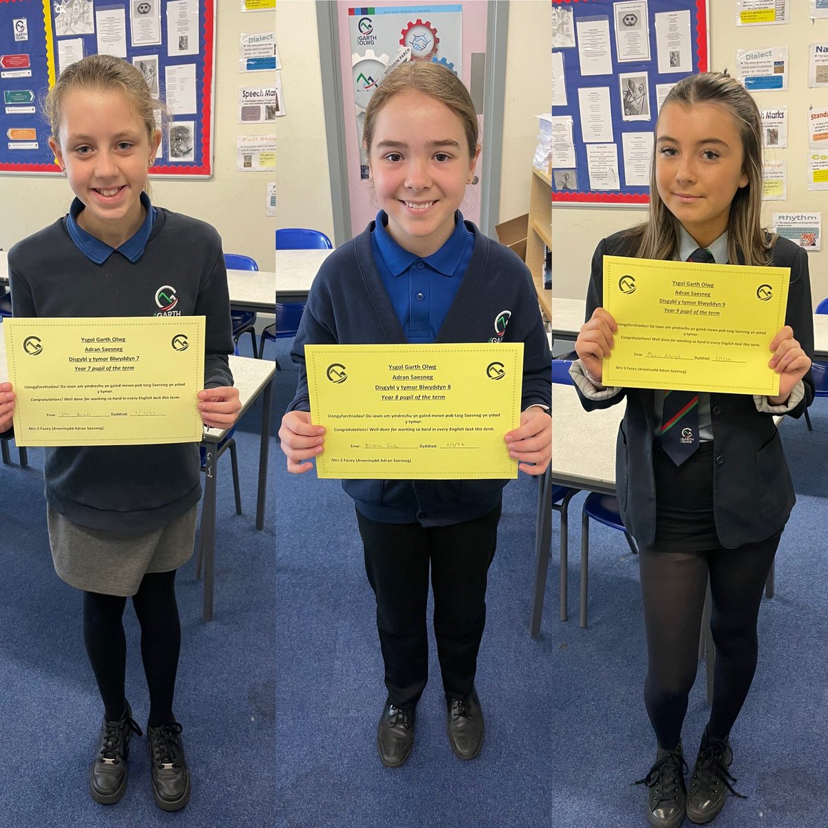 Adran Saesneg GO (@saesneggo) on Twitter photo Llongyfarchiadau i ddisgyblion y tymor CA3 am waith Saesneg gwych! Congratulations to our KS3 pupils of the term for their excellent English work! <a href="/GarthOlwg_Uchaf/">Ysgol Uchaf Garth Olwg</a> <a href="/GarthOlwg_Canol/">Ysgol Ganol Garth Olwg</a> <a href="/garth_olwg/">Ysgol Garth Olwg</a> Llongyfarchiadau i ddisgyblion y tymor CA3 am waith Saesneg gwych! Congratulations to our KS3 pupils of the term for their excellent English work! <a href="/GarthOlwg_Uchaf/">Ysgol Uchaf Garth Olwg</a> <a href="/GarthOlwg_Canol/">Ysgol Ganol Garth Olwg</a> <a href="/garth_olwg/">Ysgol Garth Olwg</a>
