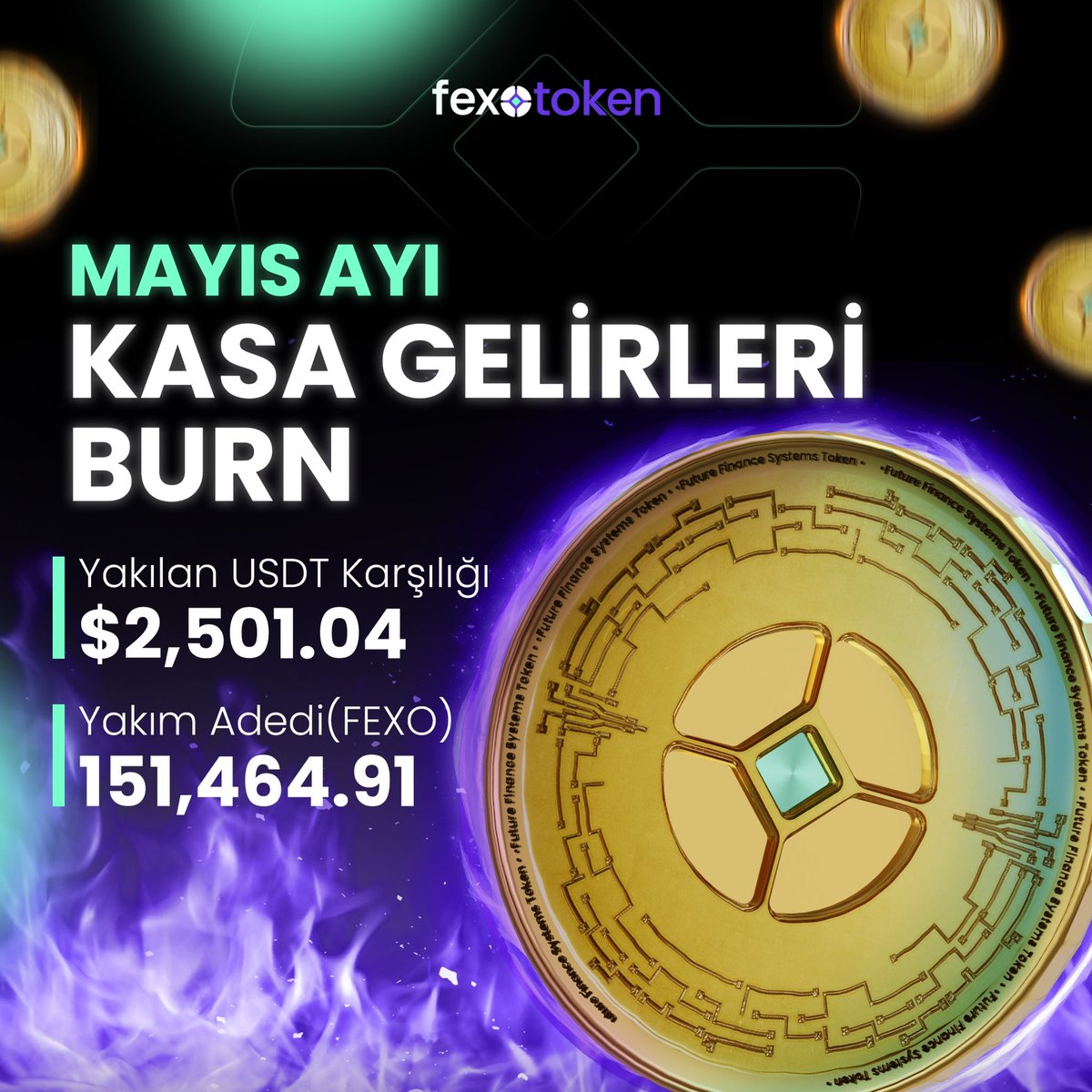 151,464.91  FEXO yakıldı! 🔥💜 #FexoToken