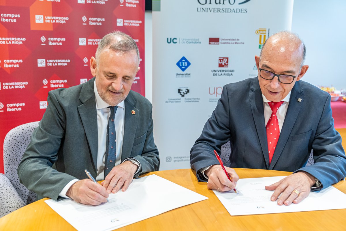 unirioja's tweet photo. 📸 El rector de la UR, Juan Carlos Ayala, asume la presidencia semestral del Grupo 9 de Universidades durante la Asamblea de Rectores del @uni_g9 que se ha desarrollado en la Universidad de La Rioja

➕Info👇
https://t.co/YKIq1o87xV https://t.co/ZkWd5F53cV