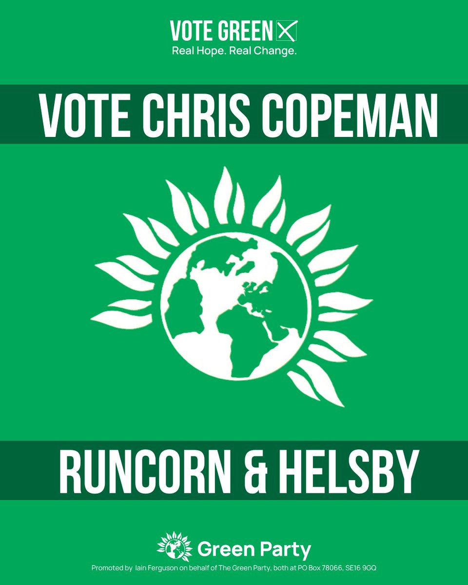 greens_wh's tweet photo. Vote for rent controls and an end to no fault evictions.

Vote for a four day working week.

Vote for increased school funding and a pay uplift for teachers.

Vote for Chris Copeman in Runcorn &amp; Helsby

#GeneralElection2024 #GreenParty #RealHopeRealChange #VoteGreen https://t.co/hztJWGFMOA