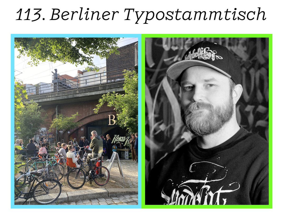 berlinletters's tweet photo. On the evening before @berlinletters starts, our friends from @typostammtisch will host an event with Adam Romuald Kłodecki at the legendary @BM_Berlin!
This event is free of charge, no need to register.
Thursday, July 4 at 6:00pm
https://t.co/JUdenQ1oPD https://t.co/7RqcHSEXgY