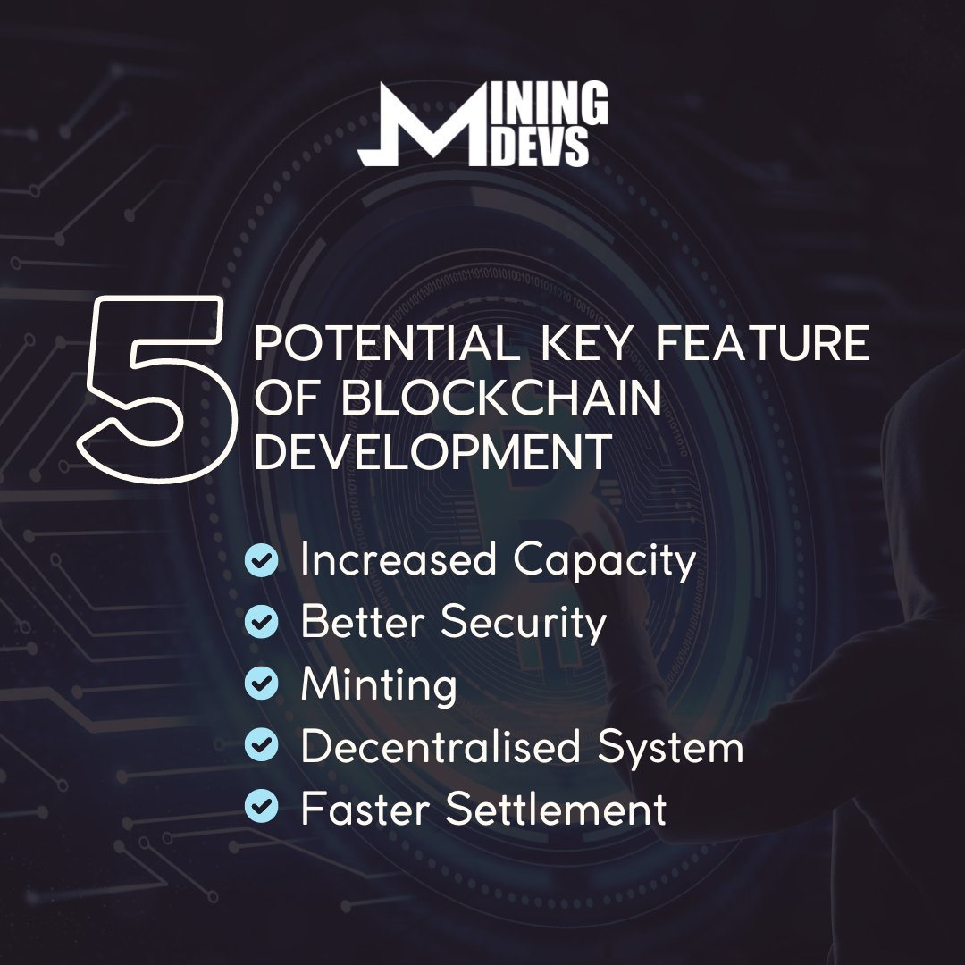 MiningDevs's tweet photo. Learn how to build the future with blockchain. 5 essential features you need to know!
Join our FREE blockchain development course and start building today!
#blockchaindevelopment #courses #crypto #bitcoin #miningdevs https://t.co/3py5NbDmnT