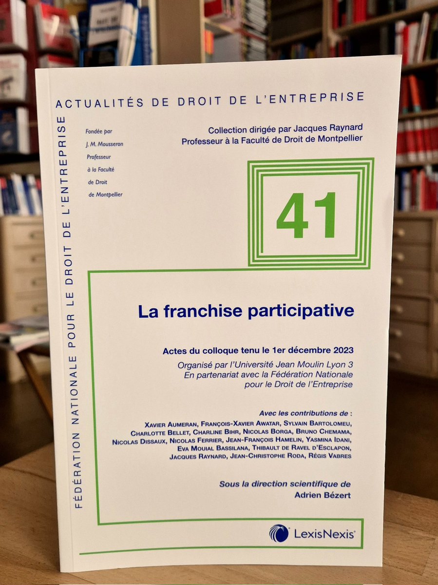 "La franchise participative" ⚖️
<a href="/cde_montpellier/">Centre du Droit de l'entreprise</a> 
<a href="/Faculte_DSP_UM/">Faculté Droit et Science politique de Montpellier</a> 
<a href="/umontpellier/">Université de Montpellier</a> 
<a href="/LexisNexisFr/">LexisNexis France</a>