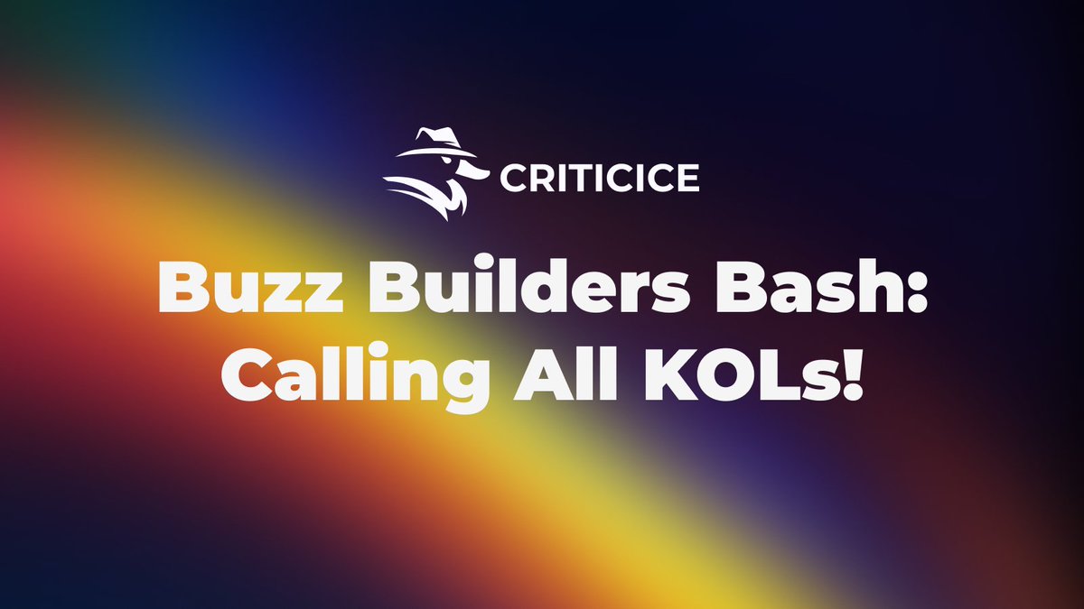 🚀 Exciting news!  Introducing the CRITICICE Buzz Builders Bash: Calling All KOLs! 📷  

Get your 100k points and earn more during our growth stage.  Plus, score extra points for every mate you invite!   📷

forms.fillout.com/t/xoiQ1SPHHqus

#Crypto #Ambassadorprogram