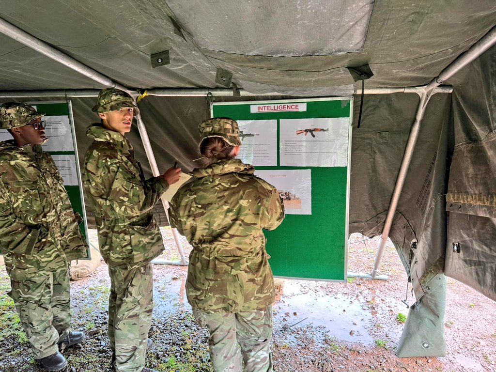 Day 2 on <a href="/HQWMCTT/">HQ CENTRE CTT WEST</a> #CCF Central Camp. Lots of tired faces and lots of new lessons being learnt. Lessons on Battle Procedure and Observation Posts first #ResilienceIsKey <a href="/ArmyCadetsUK/">Army Cadets UK</a> <a href="/aircadets/">RAF Air Cadets</a> <a href="/CCFcadets/">Combined Cadet Force</a> <a href="/TheRoyalSchool/">The Royal School</a>