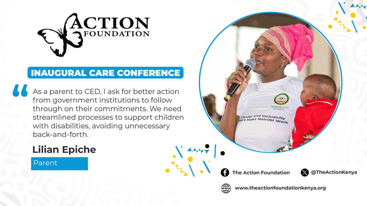 TheActionKenya's tweet photo. We really need simpler processes in government places. It would make such a difference for us caregivers when we're trying to get help for our loved ones.

#CAREConference24 
#WeAreTAF  

#inclusionmatters #DisabilityAdvocacy https://t.co/uqRfljz8bv