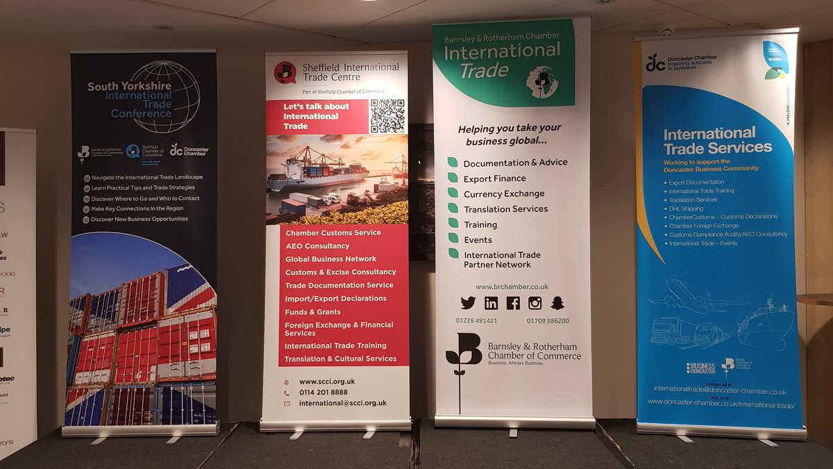 It's the <a href="/SITC_Sheffield/">Sheffield International Trade Centre - SITC</a> 2nd South Yorkshire International Trade Conference at the <a href="/OecSheffield/">OECSheffield</a>.

<a href="/brchamberuk/">Barnsley & Rotherham Chamber of Commerce</a> #translation services provided by yours truly 😊

#export #internationaltrade #languages #Sheffield #SheffieldMade #MadeinSheffield #SheffieldisSuper #ExportingIsGREAT