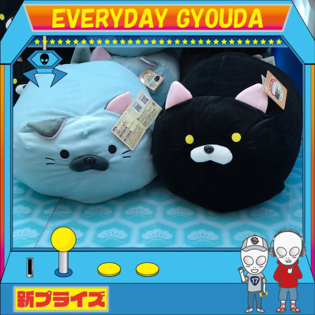 景品情報】 当店1階にて、『ごろねこサミットクッション2種』が展開中