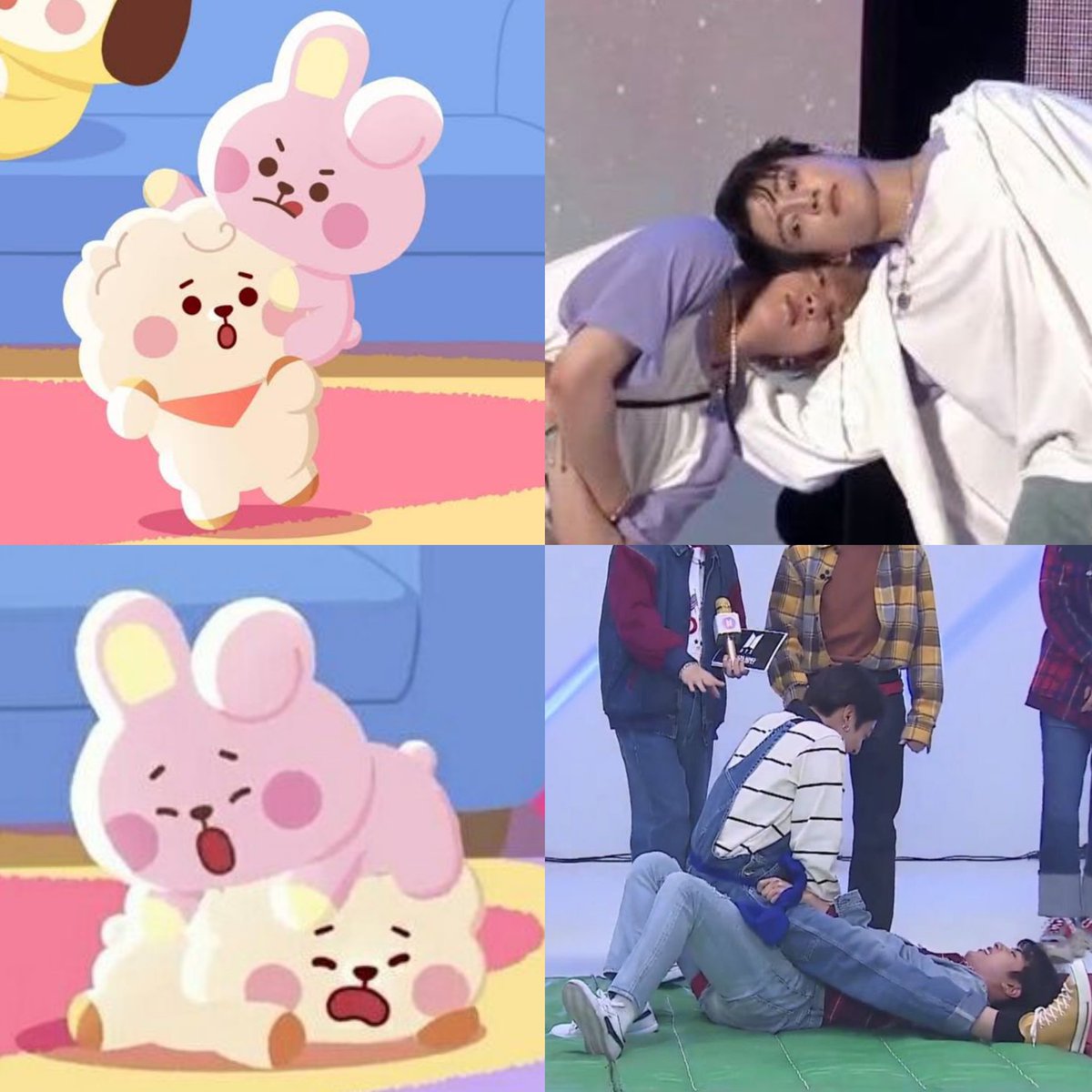 winnttaebear's tweet photo. RJ 🤝 COOKY           JIN 🤝 JUNGKOOK https://t.co/swXUf6lJW4