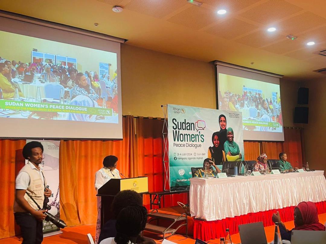 Happening now: Kampala-#Sudan #women’s dialogue, bringing together Sudanese women from all political persuasions to discuss ending the war and putting in place a consensual transitional government in Sudan