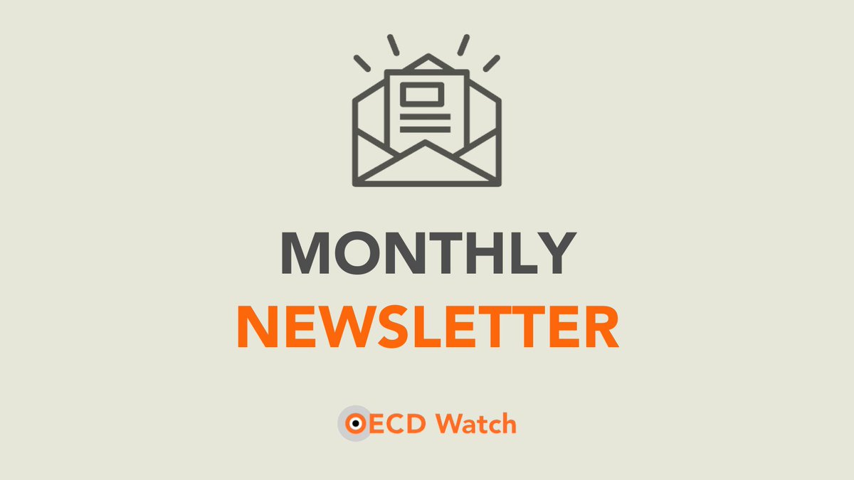🗞️Our newsletter is out, and we've been busy! Last month, we launched a paper on alignment opportunities between the EU CSDDD &amp; the OECD Guidelines; a "short guide" to the Guidelines, and a state of remedy report in complaints concluded in 2023. Dive in!👉mailchi.mp/oecdwatch/oecd…