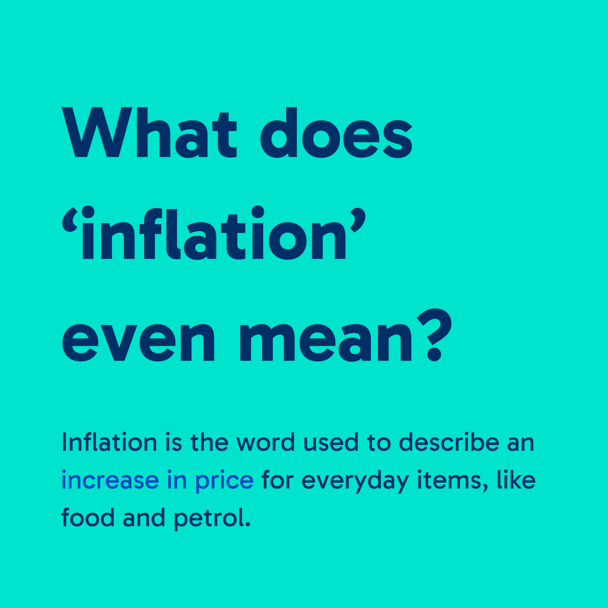 Maths4AdultsWal's tweet photo. What even is inflation? Here's a mini guide on what it means for your pockets 💰

#MfAWales #Inflation https://t.co/b1Rh5QsJGx