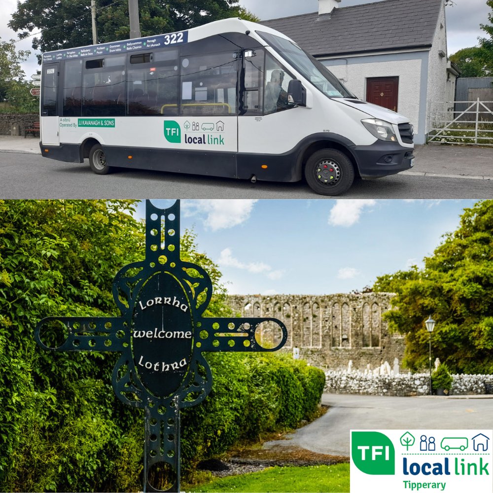 LocalLinkTipp's tweet image. Our 322 service links #Lorrha to #Nenagh other stops along the way include Portumna, Carrigahorig, Terryglass, Ballinderry, Coolbawn, Puckaun, Dromineer &amp;amp; Ballycommon.  🚐🚌🚐🚌
TFI Local Link meeting Irelands public transport needs.  
@GalwayTourismGuide @AllOccasionsBoutique