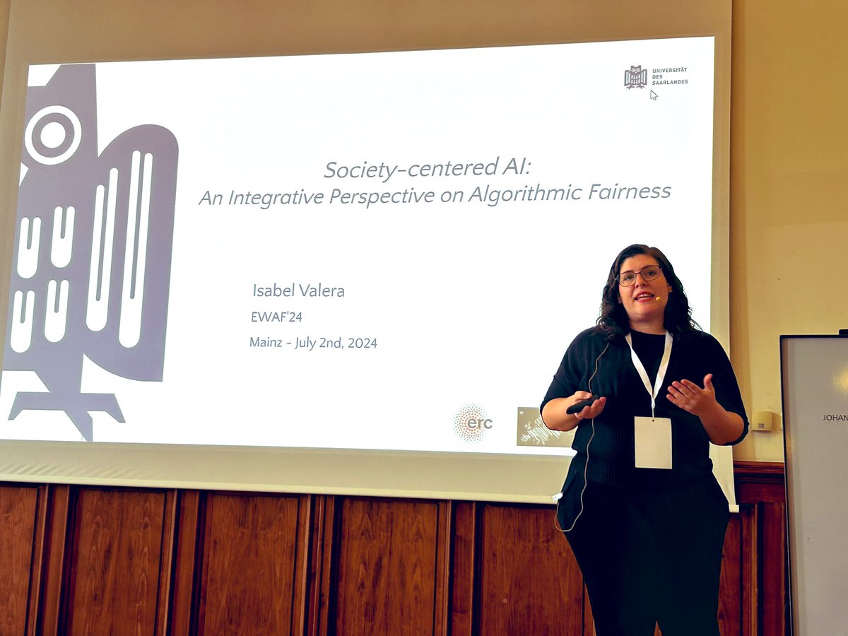 kavyagupta05's tweet photo. @IValeraM group leader (probabilistic)ML group @SIC_Saar and @KanubalaD, PhD student at #EWAF24
#fairness #trustworthyml #fairml #societycenteredml https://t.co/Z4lwtfwH4R