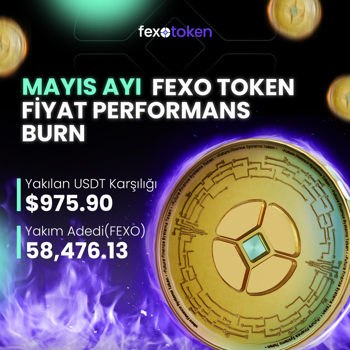 58,476.13  FEXO yakıldı! 🔥💜 #FexoToken