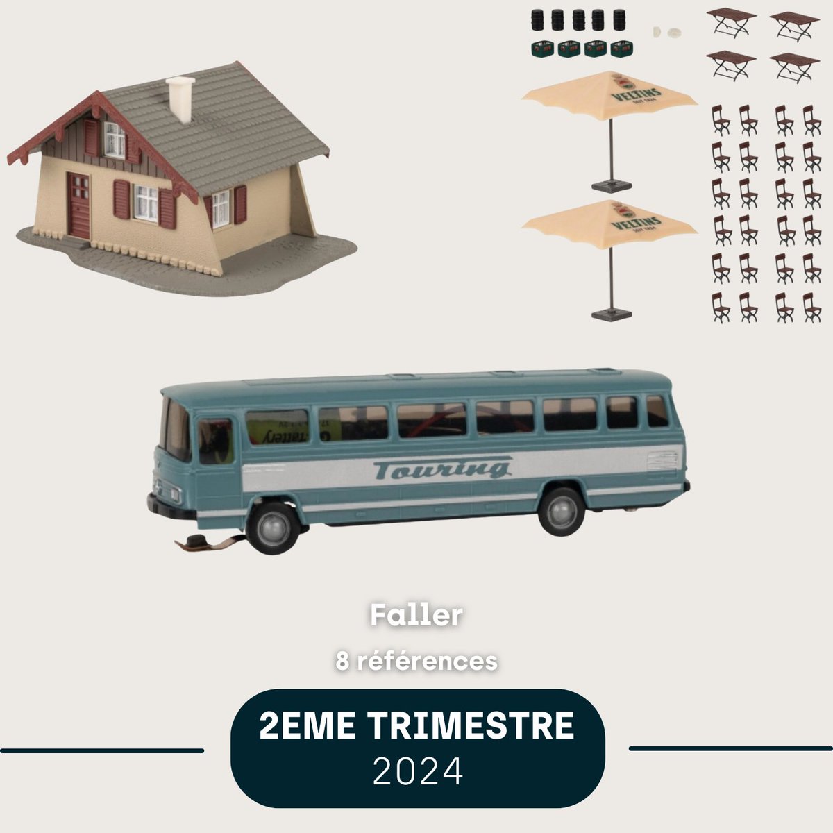JModelisme's tweet photo. 🏡 Nouveautés Faller 2024 !
🤩 Découvrez les tous nouveaux produits de chez Faller !!
En savoir plus 👉 https://t.co/h47Q8ge39n
🚚 Ces produits sont éligibles à l’offre en relais Pickup DPD.
#Faller #ModélismeFerroviaire #Modélisme #MaquettesMiniatures #ScaleHO https://t.co/X3XAaVYn4E