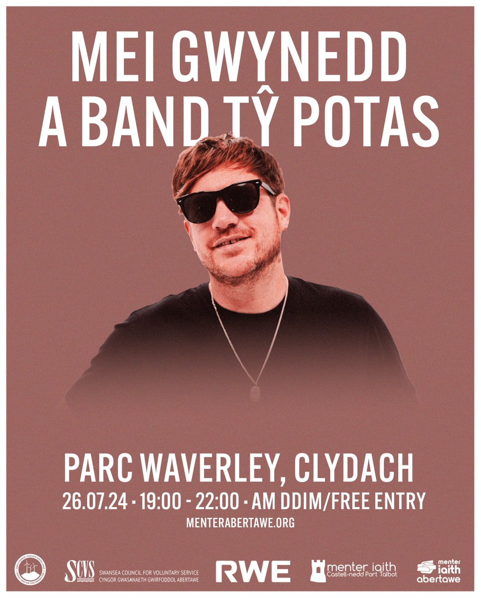 Menter Iaith Abertawe (@menterabertawe) on Twitter photo <a href="/meigwynedd/">Mei Gwynedd</a> .<a href="/meigwynedd/">Mei Gwynedd</a> and band will be visiting Clydach for an all ages gig following the PlanTawe summer party!
π
Friday, 26.7
π Parc Waverley, Clydach
π Book your FREE tickets now β‘ buff.ly/3y9S97H <a href="/meigwynedd/">Mei Gwynedd</a> .<a href="/meigwynedd/">Mei Gwynedd</a> and band will be visiting Clydach for an all ages gig following the PlanTawe summer party!
π
Friday, 26.7
π Parc Waverley, Clydach
π Book your FREE tickets now β‘ buff.ly/3y9S97H