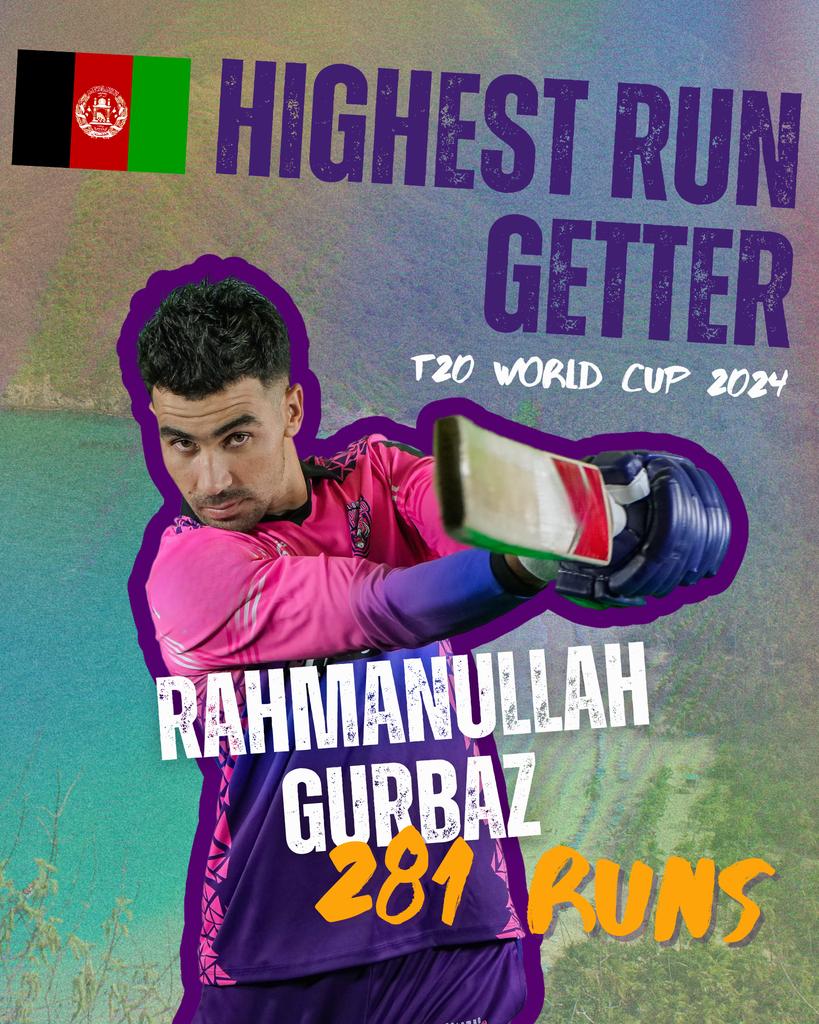 NewYorkStrikers's tweet image. Dominating performance throughout the tournament 💜💪
@RGurbaz_21

#T20WC #NewYorkStrikers #StrikeToConquer #RahmanullahGurbaz