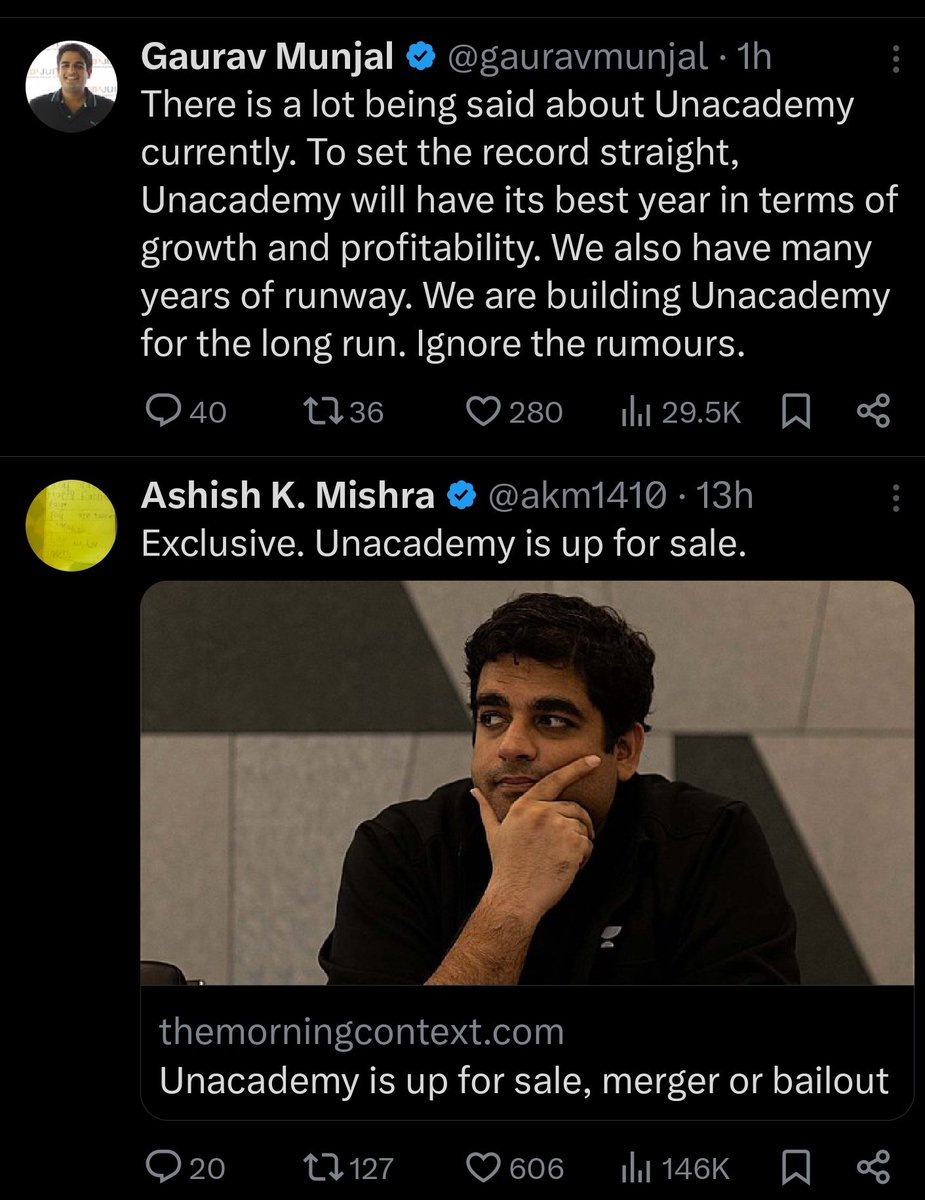 RaviPksThakur's tweet image. Twitter algo 

#Unacademy