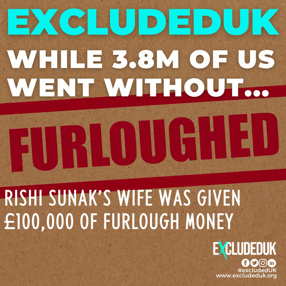 Kippychick (@kippychick) on Twitter photo Still don't know who to vote for? Let me tell you who NOT to vote for.
<a href="/Conservatives/">Conservatives</a>
They deliberately left 3.8milliom UK tax payers to fend for themselves during the pandemic.. is that the sort of government you want? It could have been YOU! #ExcludedUK #excludedRishiDidThat Still don't know who to vote for? Let me tell you who NOT to vote for.
<a href="/Conservatives/">Conservatives</a>
They deliberately left 3.8milliom UK tax payers to fend for themselves during the pandemic.. is that the sort of government you want? It could have been YOU! #ExcludedUK #excludedRishiDidThat