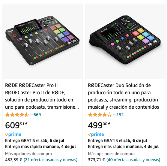 Eove's tweet photo. Alucino con que haya apenas 100€ de diferencia entre la #RodecasterPROII y la #RodecasterDuo  https://t.co/9KMYBKHDwC https://t.co/ePRw9py7Wq
