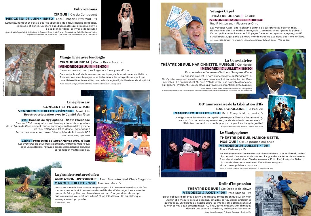 ☀️"L'été sur un plateau" saison culturelle estivale | Ville d'Ifs | Juillet et août 2024
#ifs
#ete2024