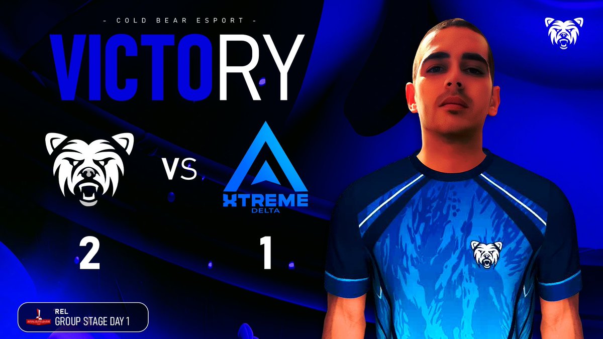 Cold Bear Esport (@coldbearesport) on Twitter photo VICTORY !! 🔵⚪
🏆| <a href="/RoyalEliteLeag/">Royal Elite League</a>
🆚| @XtremeDelta_CR
🟢| 2️⃣-1️⃣
⚔️| Group Stage
🛡️| Day 1
👑| Ander (3-1)
#SMCY #BEARONFIRE VICTORY !! 🔵⚪
🏆| <a href="/RoyalEliteLeag/">Royal Elite League</a>
🆚| @XtremeDelta_CR
🟢| 2️⃣-1️⃣
⚔️| Group Stage
🛡️| Day 1
👑| Ander (3-1)
#SMCY #BEARONFIRE