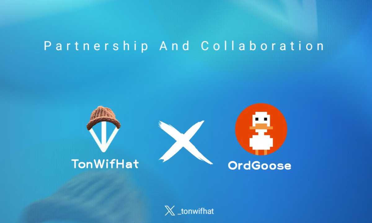 We're very hyped to collaborate wif <a href="/_tonwifhat/">TONWIFHAT</a> - bringing the based memecoin narrative $WIF into TON ecosystem.

We're giving away 10 WL for the upcoming Private Sale, and to win a spot⚠️:

🔸Follow: <a href="/_tonwifhat/">TONWIFHAT</a> <a href="/OrdGoose/">OrdGoose | GIZZY•SILLY•GOOSE</a> &amp; <a href="/Classicmantweet/">Classic Man</a> 
🔸Like, rt &amp; tag 3 KOL
🔸Comment your